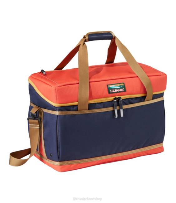 LLBean Soft Pack Cooler Family Unisex J46J5265 Camping Kitchen Bright Navy/Rustic Orange