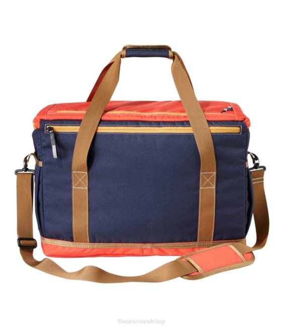 LLBean Soft Pack Cooler Family Unisex J46J5265 Camping Kitchen Bright Navy/Rustic Orange