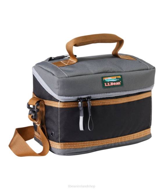 LLBean Soft Pack Cooler Lunch Unisex J46J3854 Camping Kitchen Black/Shale Gray