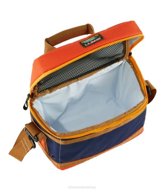 LLBean Soft Pack Cooler Lunch Unisex J46J5231 Camping Kitchen Bright Navy/Rustic Orange