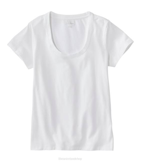 LLBean Soft Stretch Supima Tee Women J46J7287 Clothing White