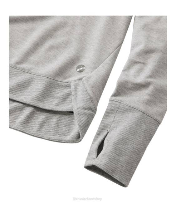 LLBean SoftFlex V-Neck Pullover Women J46J3216 Clothing Midnight Black Heather