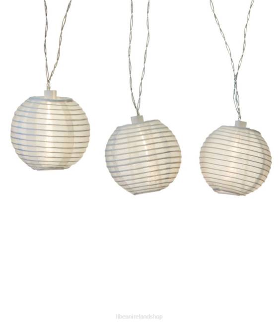 LLBean Solar String Lights Unisex J46J4539 Backyard  Patio White