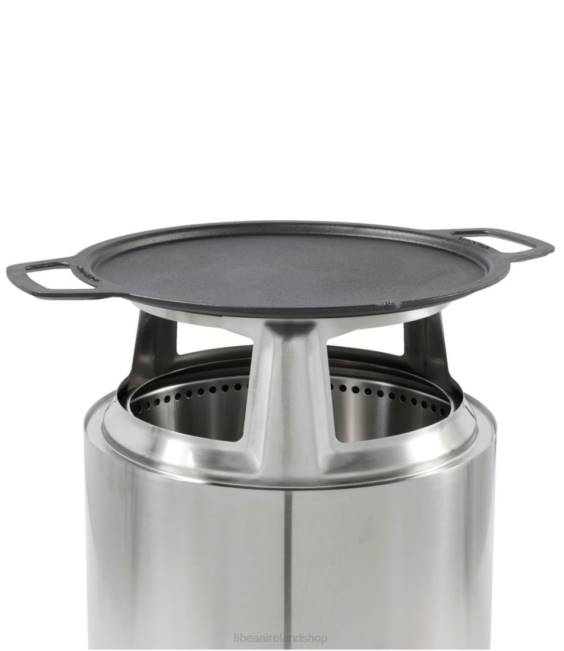 LLBean Solo Stove Bonfire Cast Iron Griddle and Hub Bundle Unisex J46J1602 Camping Kitchen Black