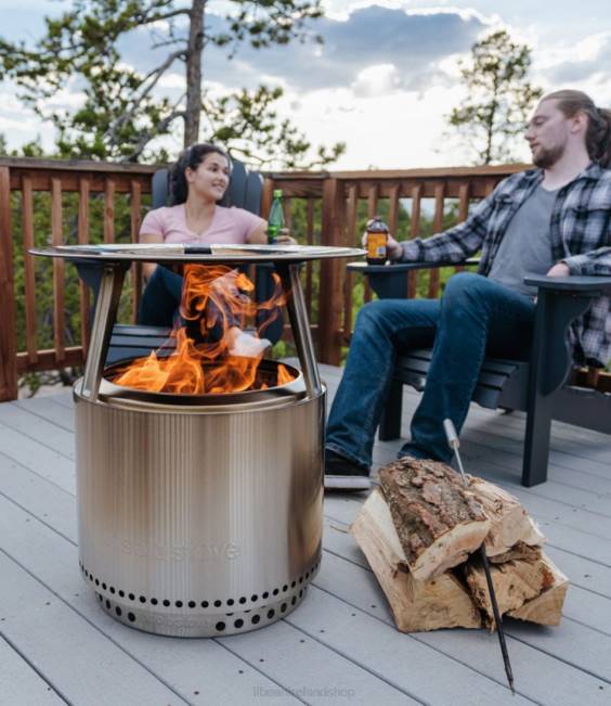 LLBean Solo Stove Bonfire Heat Deflector Unisex J46J1358 Camping Kitchen Stainless Steel Basic