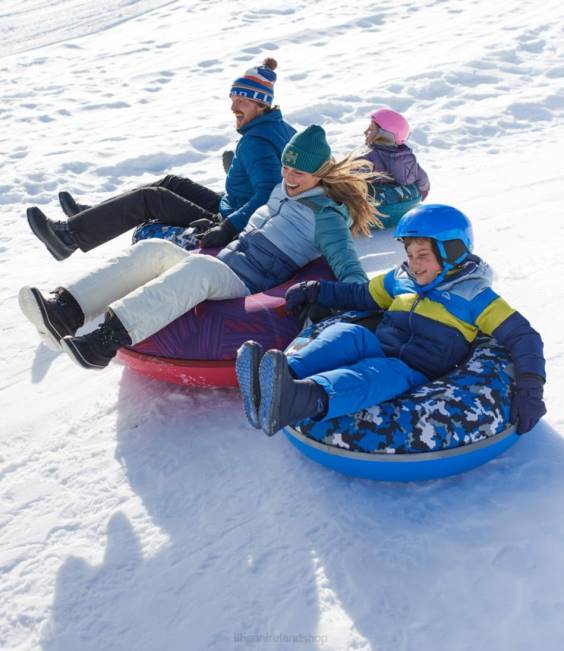 LLBean Sonic Snow Tube Unisex J46J1264 Games  Recreation Blue Pine Hidden Bears