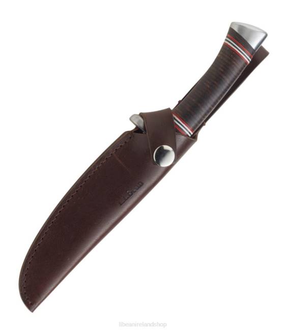 LLBean Stacked Leather Hunting Knife Unisex J46J1290 Outdoor Accessories Brown