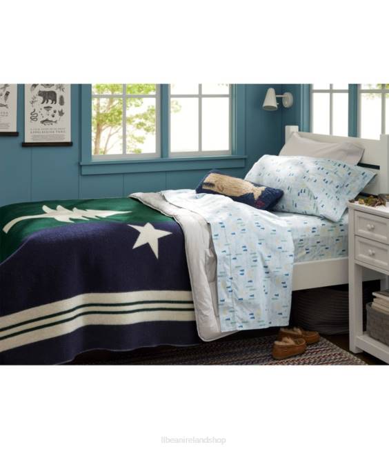 LLBean State of Maine Throw Unisex J46J2757 Bedding Natural