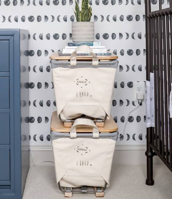 LLBean Steele One Bushel Wooden Lid Unisex J46J2897 Home Decor Natural