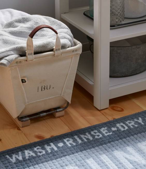 LLBean Steele Small Carry Basket With Wood Runners Unisex J46J2888 Home Decor Natural