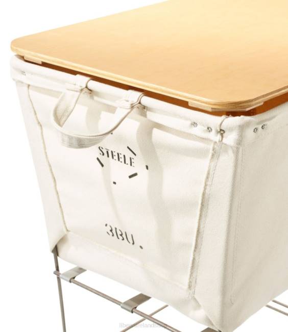 LLBean Steele Three Bushel Wooden Lid Unisex J46J2862 Home Decor Natural