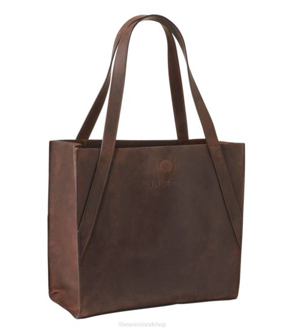 LLBean Stonington Full-Grain Leather Tote Unisex J46J2357 Accessories Camel