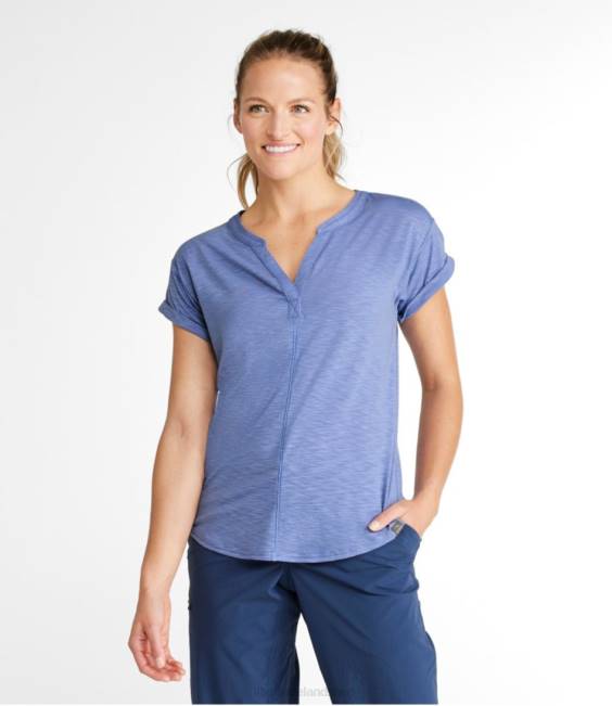 LLBean Streamside Tee Women J46J4713 Clothing Dark Periwinkle