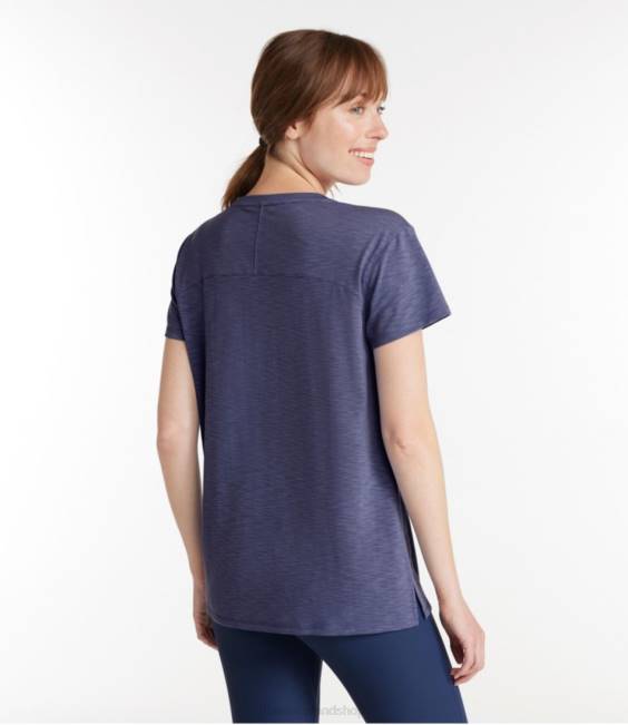 LLBean Streamside Tee Women J46J5816 Clothing Darkest Purple