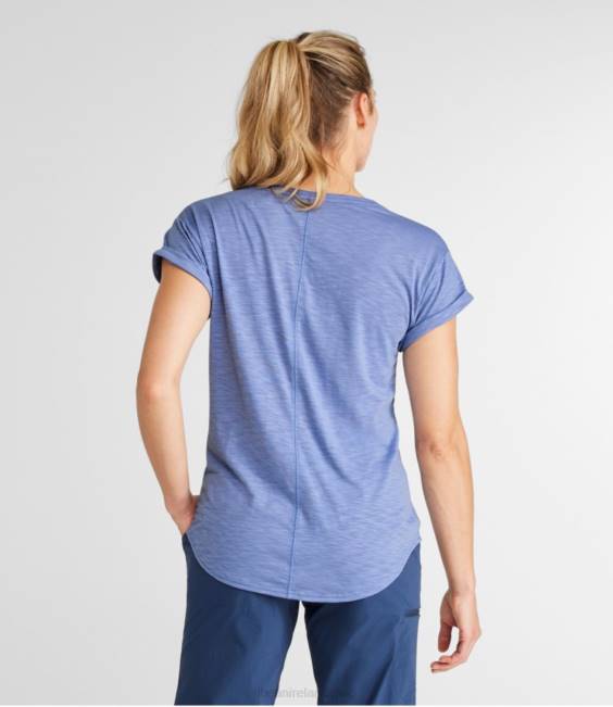 LLBean Streamside Tee Women J46J6481 Clothing Larkspur