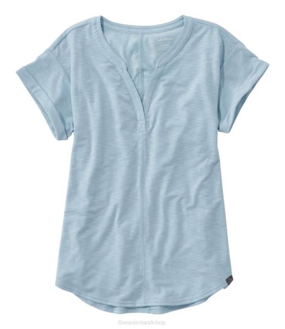 LLBean Streamside Tee Women J46J6932 Clothing Surf Blue