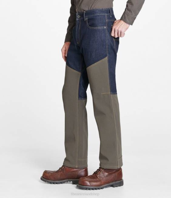 LLBean Stretch Briar Jeans Men J46J816 Outdoor Equipment Dark Indigo/Dark Ash