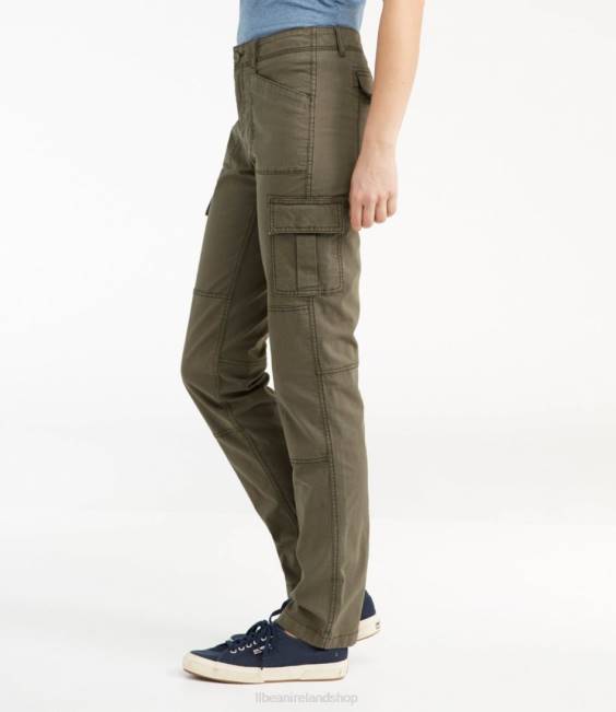LLBean Stretch Canvas Cargo Pants Women J46J3012 Clothing Granite