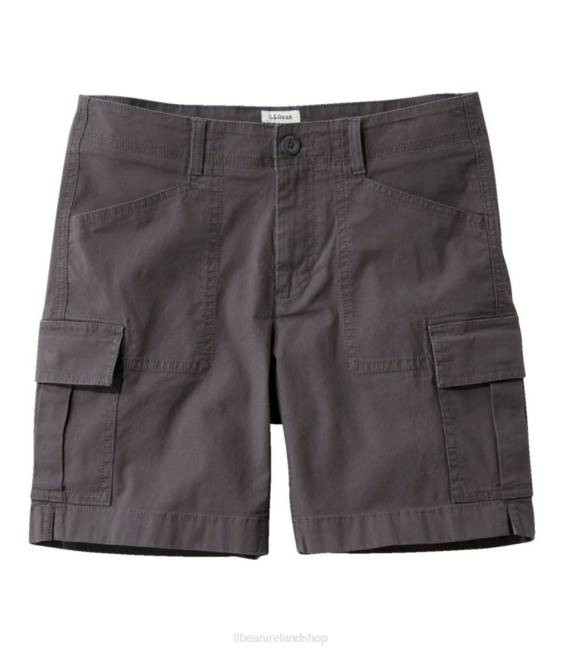 LLBean Stretch Canvas Cargo Shorts Women J46J3091 Clothing Granite