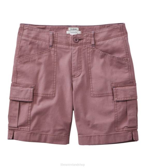 LLBean Stretch Canvas Cargo Shorts Women J46J5752 Clothing Rose Taupe