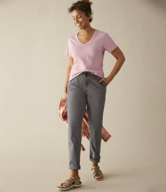 LLBean Stretch Ripstop Pull-On Pants Women J46J19 Clothing Dark Taupe