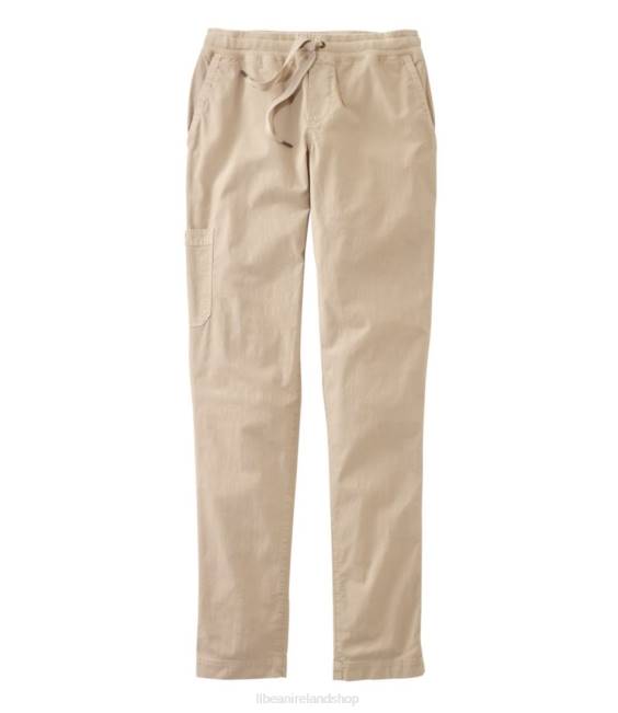 LLBean Stretch Ripstop Pull-On Pants Women J46J5661 Clothing Sandbar