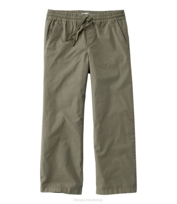 LLBean Stretch Ripstop Pull-On Pants Women J46J5821 Clothing Deep Olive