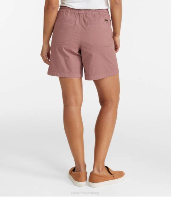 LLBean Stretch Ripstop Pull-On Shorts Women J46J3106 Clothing Smoky Mauve