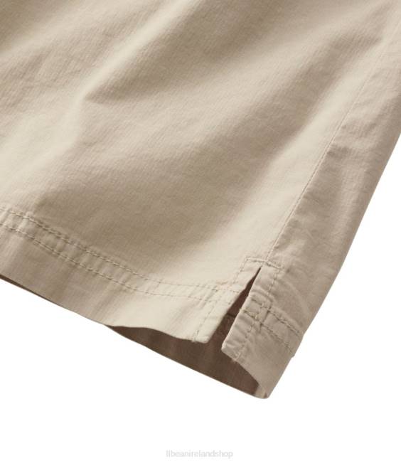 LLBean Stretch Ripstop Pull-On Skirt Women J46J4806 Clothing Sandbar
