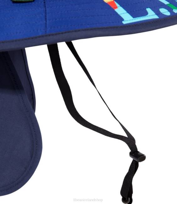 LLBean Sun Shade Bucket Hat Kids J46J3427 Clothing Indigo Ink/Nautical Navy