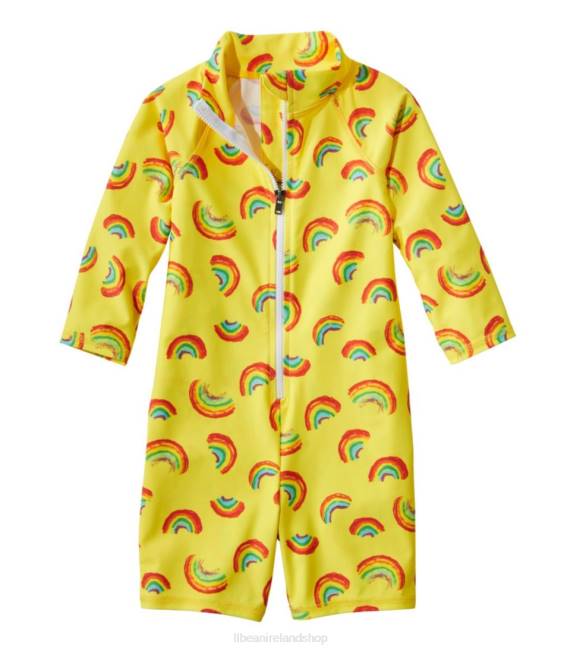 LLBean Sun-and-Surf Bodysuit Kids J46J4928 Clothing Yellow Sun Rainbow