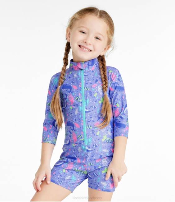 LLBean Sun-and-Surf Bodysuit Kids J46J4928 Clothing Yellow Sun Rainbow