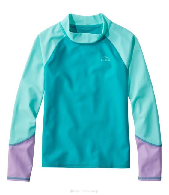 Teal Blue Color Block