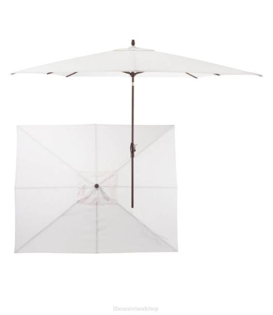 LLBean Sunbrella 8 x10 Market Umbrella Unisex J46J2713 Backyard  Patio Sea Salt