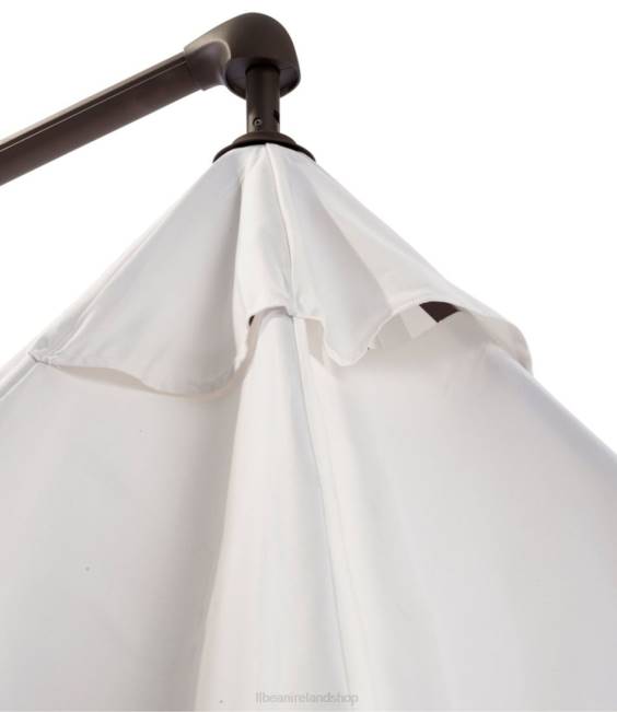 LLBean Sunbrella Market Cantilever 10\ Octagon Umbrella with Stand Set Unisex J46J4522 Backyard  Patio Hunter Green