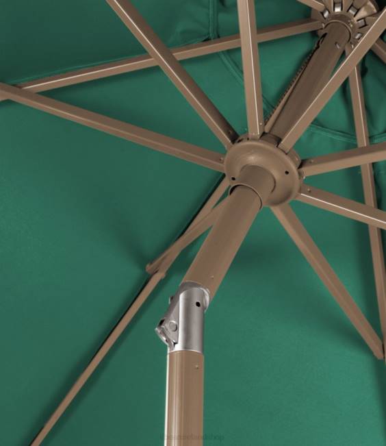 LLBean Sunbrella Market Umbrella Aluminum Unisex J46J5583 Backyard  Patio Hunter Green