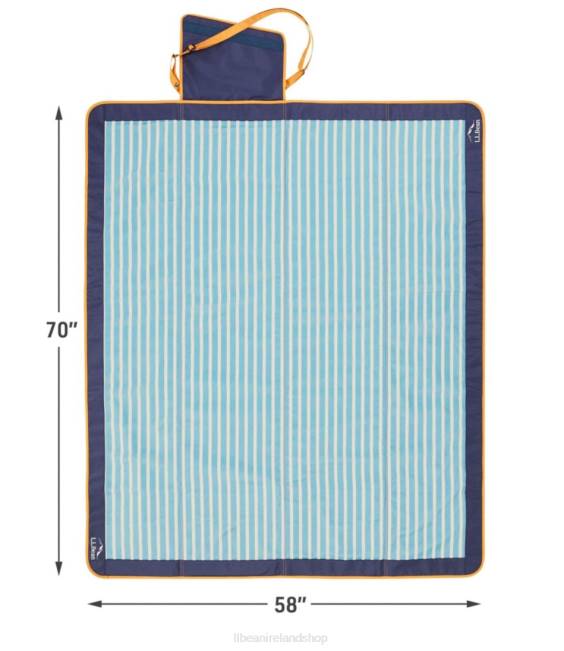 LLBean Sunbuster Blanket Unisex J46J1231 Camping Furniture Bayside Blue Stripe