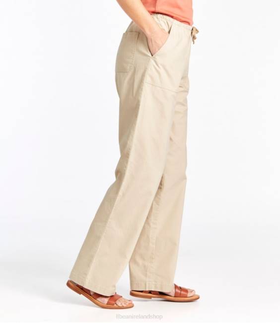 LLBean Sunwashed Canvas Pants Women J46J54 Clothing Granite