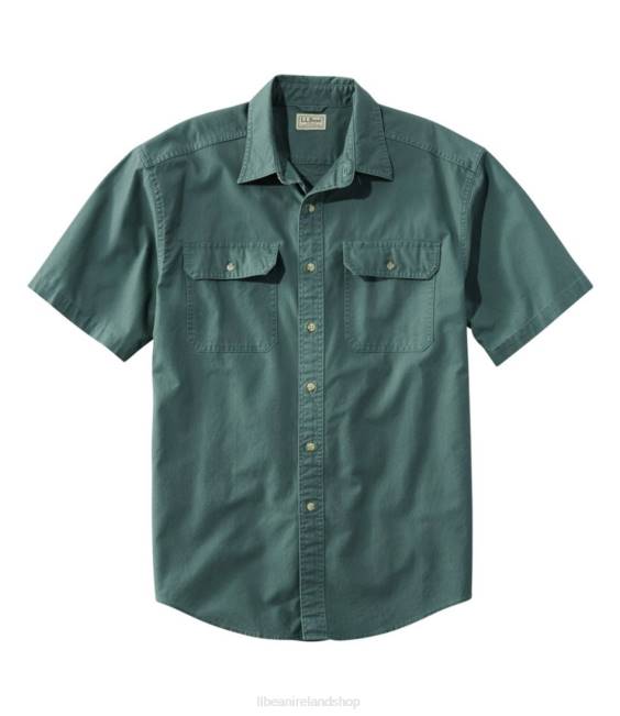 LLBean Sunwashed Canvas Shirt Men J46J676 Clothing Juniper