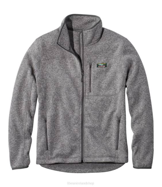 LLBean Sweater Fleece Full-Zip Jacket Men J46J397 Outerwear Grey Heather