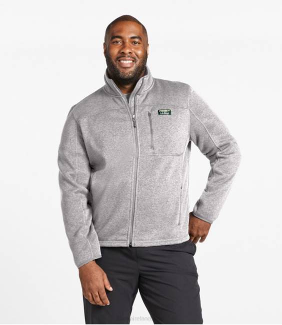 LLBean Sweater Fleece Full-Zip Jacket Men J46J6569 Outerwear Eucalyptus