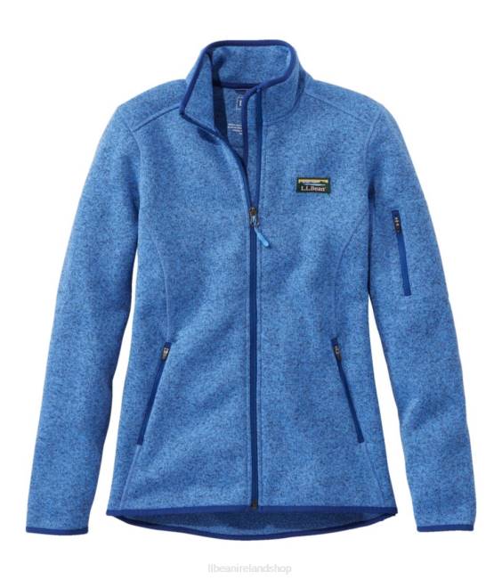 LLBean Sweater Fleece Full-Zip Jacket Women J46J3589 Outerwear Arctic Blue