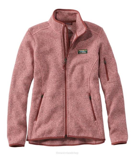 LLBean Sweater Fleece Full-Zip Jacket Women J46J5063 Outerwear Field Rose