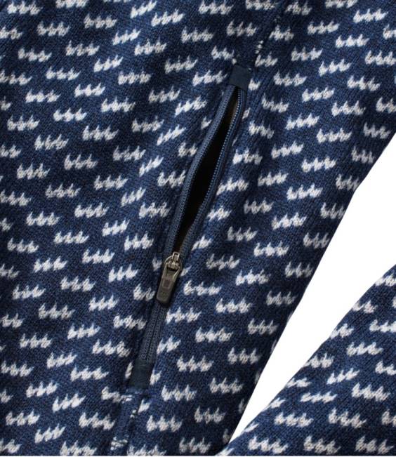 LLBean Sweater Fleece Full-Zip Jacket Women J46J552 Outerwear Teal Blue Fracture