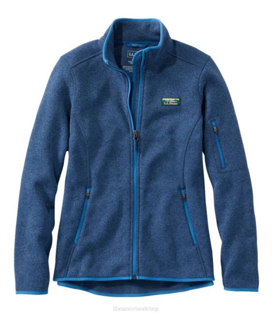 LLBean Sweater Fleece Full-Zip Jacket Women J46J6021 Outerwear Mallard Blue