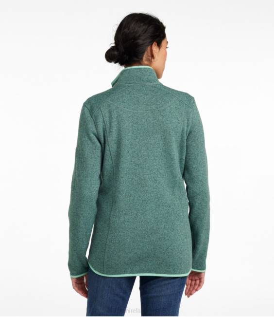 LLBean Sweater Fleece Full-Zip Jacket Women J46J7042 Outerwear Raisin Brown