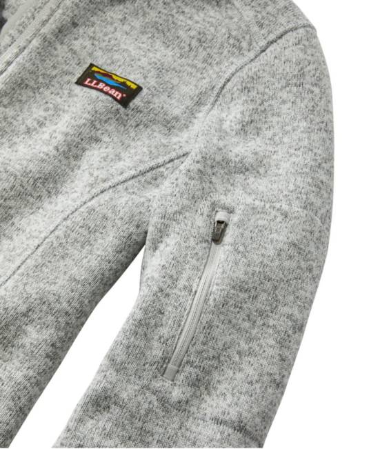 LLBean Sweater Fleece Full-Zip Jacket Women J46J823 Outerwear Pewter
