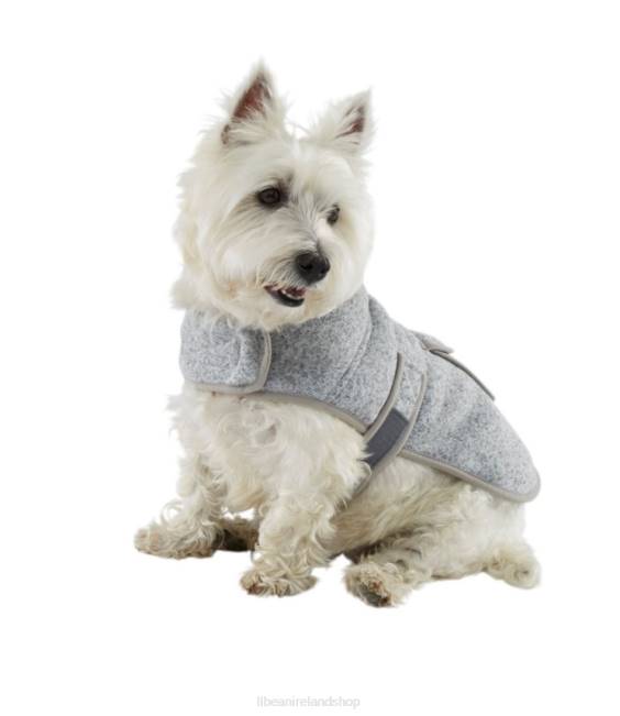 LLBean Sweater Fleece Jacket for Dogs Unisex J46J4092 Home Goods Pewter