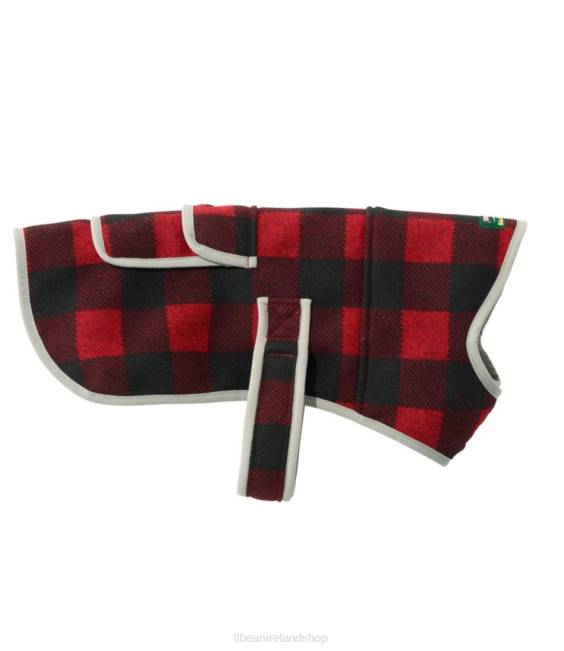 LLBean Sweater Fleece Jacket for Dogs Unisex J46J5346 Home Goods Buffalo Plaid