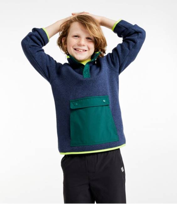 LLBean Sweater Fleece Kids J46J126 Clothing Lavender Ice